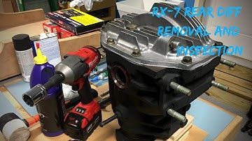 RX-7 Rear Diff Removal and Inspection (Cover and Gear Options)