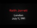 Capture de la vidéo Keith Jarrett – London, July 11, 1991