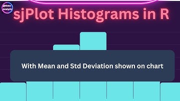 Stunning Histograms showing mean and standard deviation in R