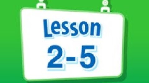 Math Envision English Lesson 2-5