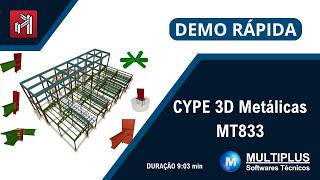 CYPE 3D METÁLICAS: Demo rápida sobre o pacote MT833
