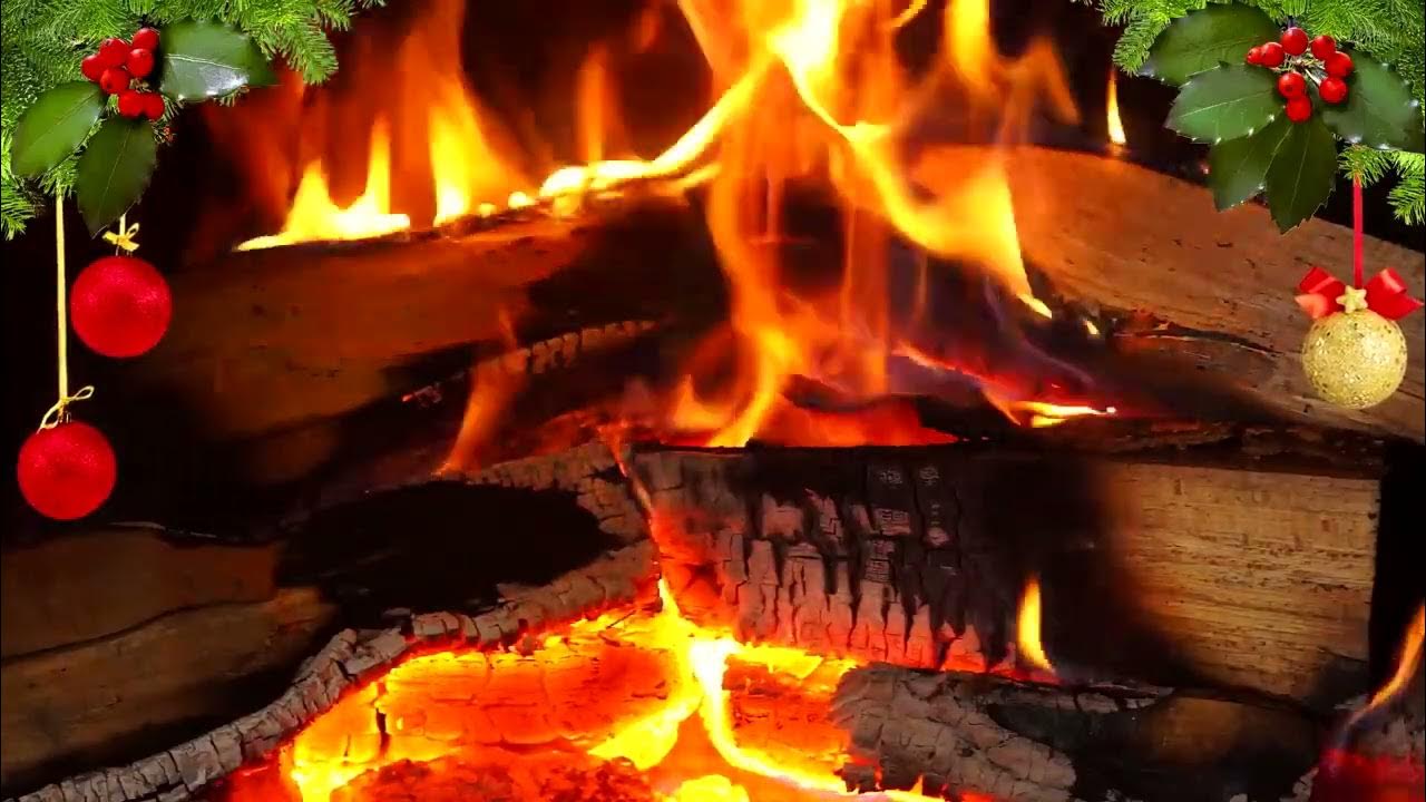8 HOURS Christmas Music FIREPLACE NO. ADS Christmas Music