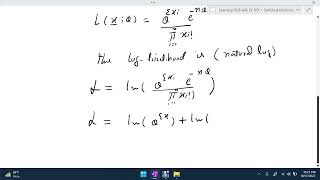 Maximum Likelihood Estimation for Poisson Probability Distribution Net Worth