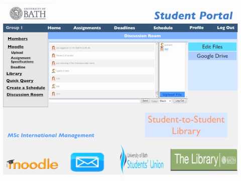 Bath Student Portal video
