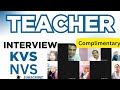 Important Pedagogy Questions Asked in KVS/NVS Interview | KVS NVS interview tips | PD Classes