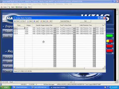 Using Hach WIMS Modeling - Setup