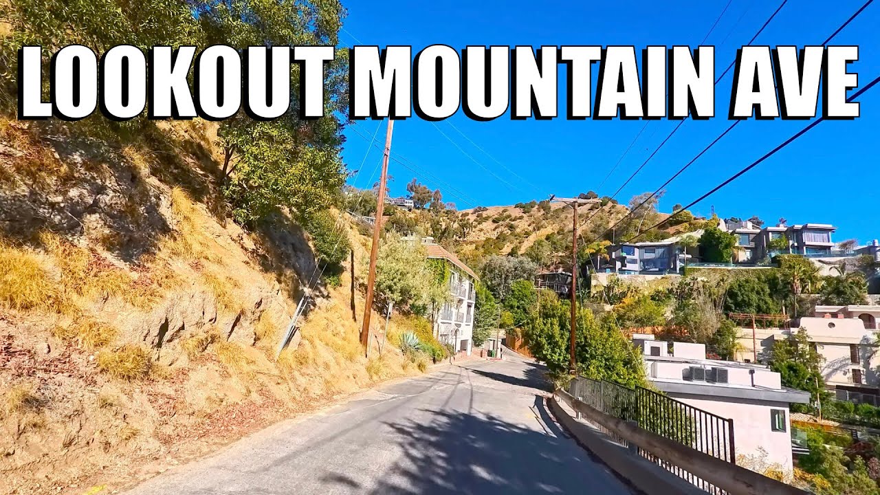 Driving Lookout Mountain Ave (Laurel Canyon)