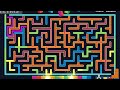 Maze Game Challenge | Solving the Colorful Block Theme Maze Puzzle Animated Solution Labyrinth