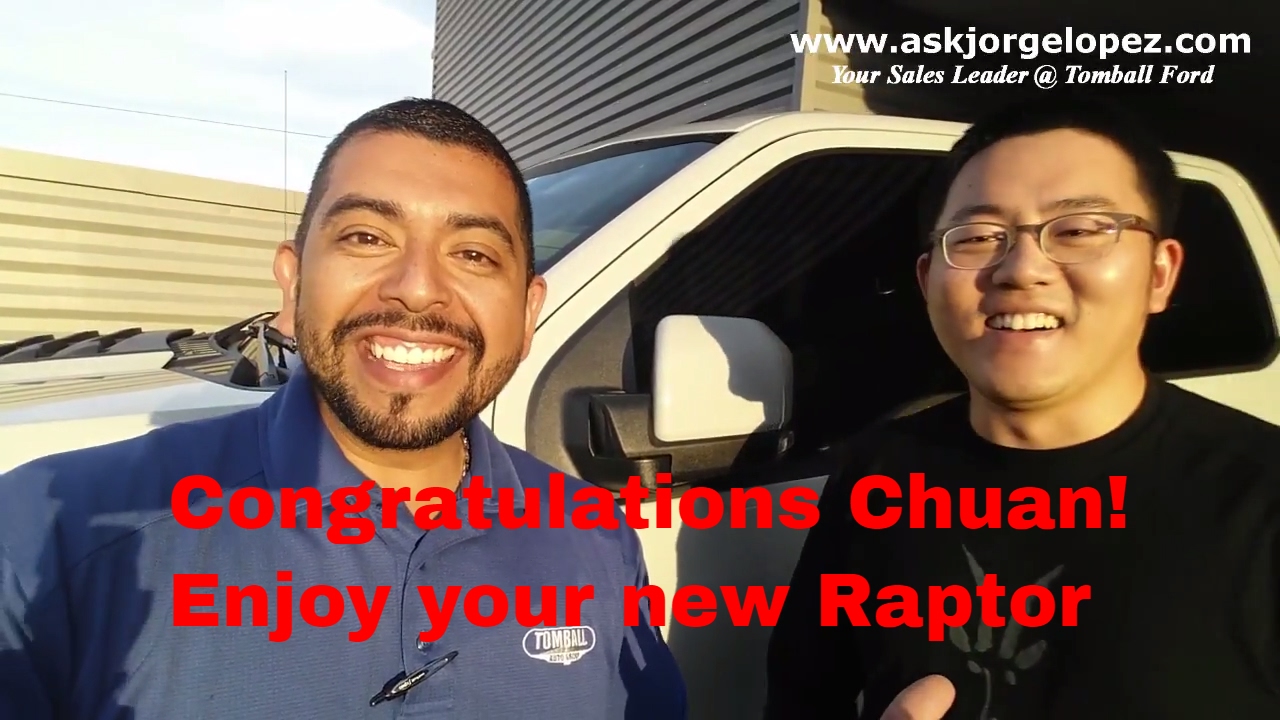2017 Ford Raptor customer Chuan Thank You! - YouTube