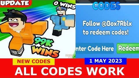 *NEW UPDATE CODES * Prison Race Clicker! ROBLOX | ALL CODES | 2 MAY 2023