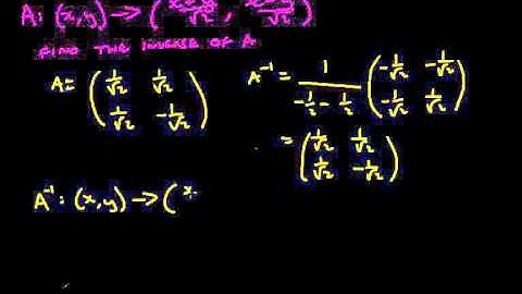 Inverse of a linear transformation
