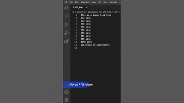 #01 The Line/code moving trick| #CodePointer #CodingHack #Shorts 🔥