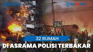 32 Rumah di Asrama Polisi Kota Makassar Ludes Terbakar, Diduga akibat Kompor Gas Meledak