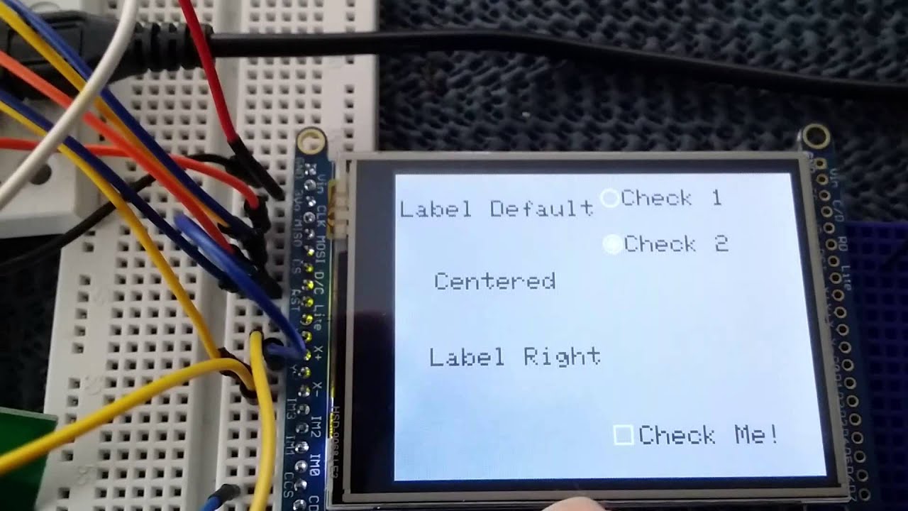 Embedded gui widget library. Radio and check - YouTube