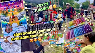 JUARA 1 MENGGAMBAR DAN CRAYON BARU JOYKO YANG MIRIP PENTEL GA SIH?⁉️😍