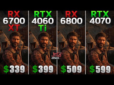 RX 6700 XT vs RTX 4060 Ti vs RX 6800 vs RTX 4070 Tested in 15 games