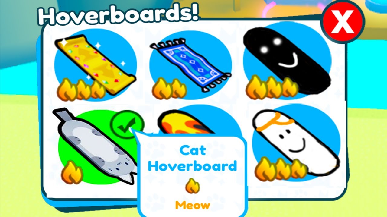 How to get the Cat Hoverboard in Pet Simulator X - Try Hard Guides