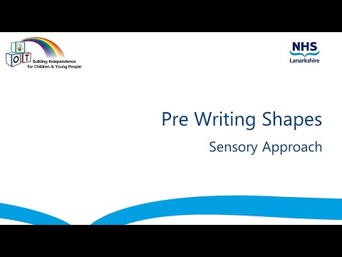 Pre writing Sensory