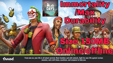 Days After Mod 8.3.0 Immortality/Max Durability