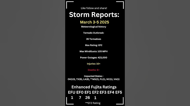 🌪️ Major Storm Report: Tornado Outbreak March 3-5, 2025 🌪️
