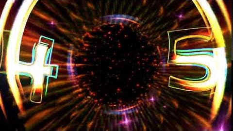 60FPS Turbulence Countdown Video Numbers With Sound Animation