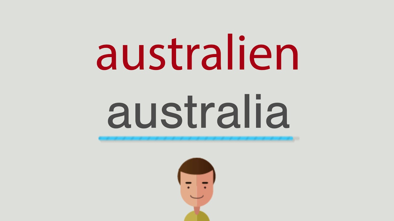 Wie heißt australien auf englisch - YouTube