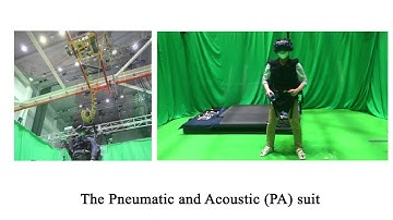 Pneumatic and acoustic suit: multimodal haptic suit for enhanced virtual reality simulation