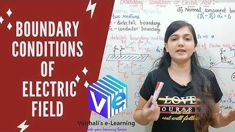 Boundary Condition of Electric Field | Electrostatics | EMFT I Electromagnetics I