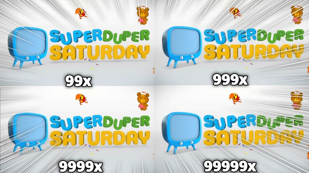 Super Duper Saturday Opening Intro Logo at 999999x Speed - YouTube