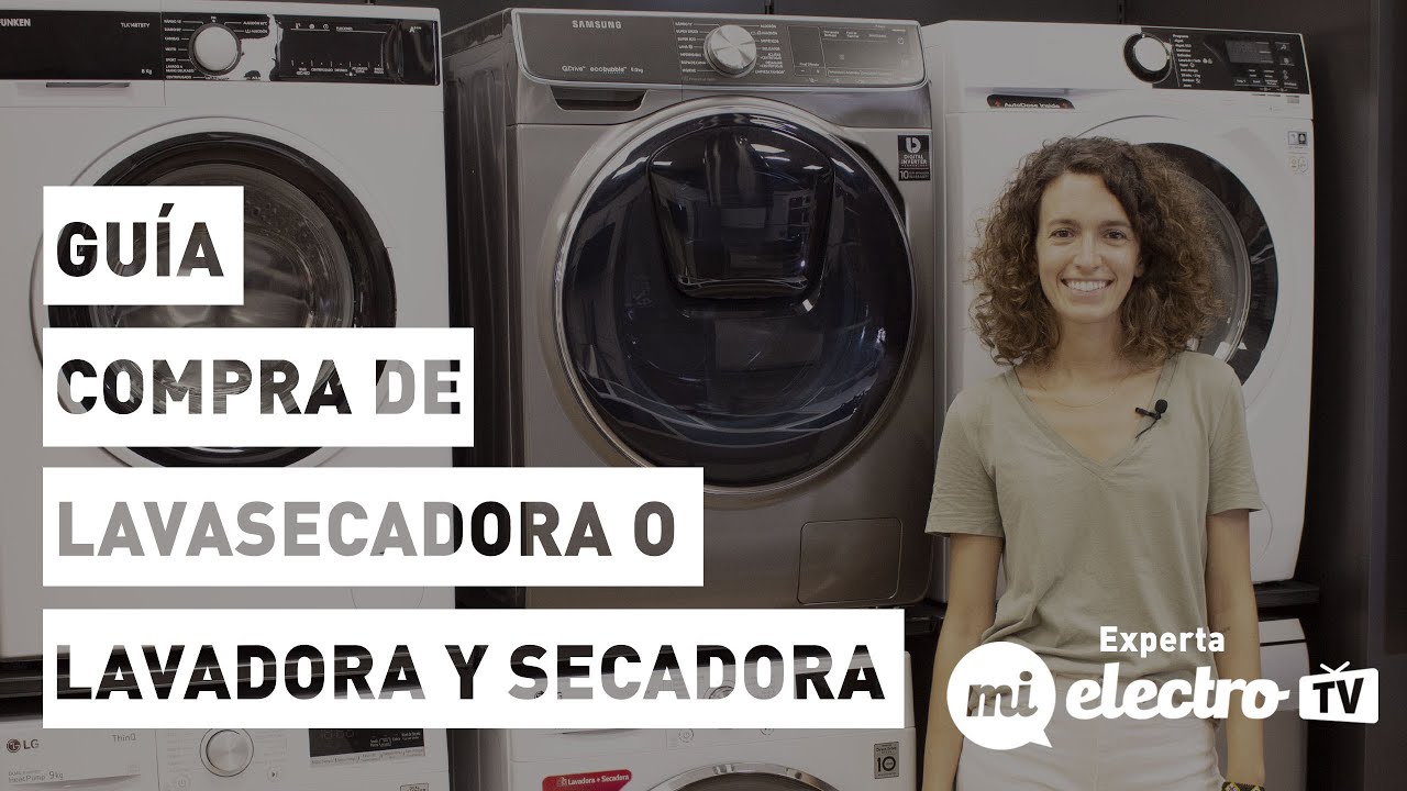 Lavasecadora o lavadora y secadora: ¿qué mejor? - YouTube