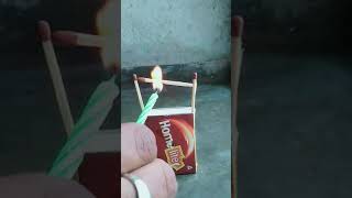 Match stick crafts video।  #match_stock_experiment। #Shorts #bomb