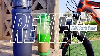 Zorri Sports Bottle In-depth Review | BPA Free Sport Bottle great for Protein Shake!