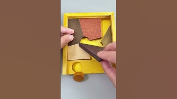 Can you fit the circular pieces into the frame?#puzzles #IQ #iqtest