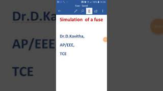 Simulation of Fuse- A protective device using Phet simulation tool screenshot 5