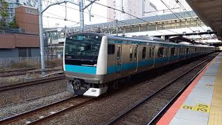 JR東日本E233系1000番台サイ166編成　川崎駅3番線発車　20240316 143545