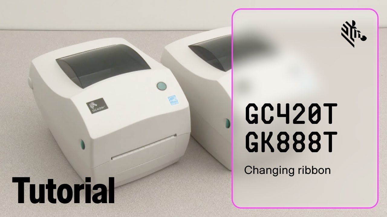 Panasonic - Ribbon Tokyo Zebra GC420/GK888 Thermal Transfer Printer: Changing Ribbon
