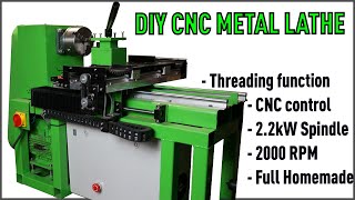 How To Make a DIY CNC Metal Lathe with Threading Ability