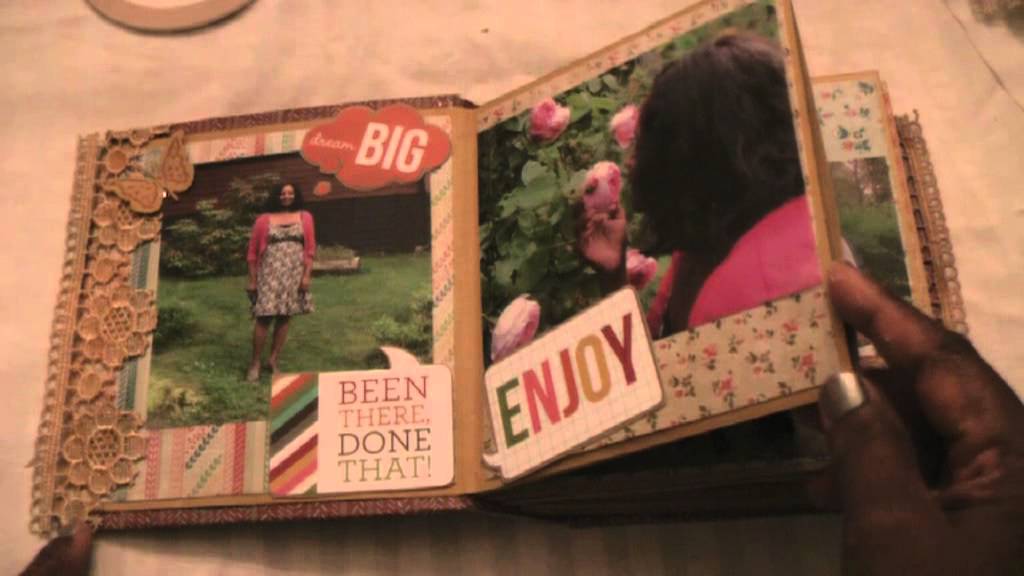 Scrapbooking cardstock mini album YouTube