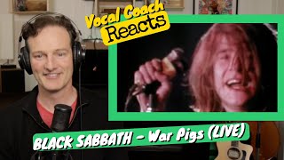 Vocal Coach REACTS - BLACK SABBATH "War Pigs" (LIVE IN PARIS 1970)