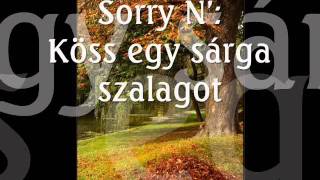 B. Tünde : Köss egy sárga szalagot chords