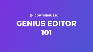 Genius Editor | The Most Powerful A.I. Text Editor