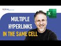 Excel - Multiple Hyperlinks in one Cell | Add Different Hyperlinks to Words Within the Same Cell