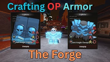 Crafting the FASTEST and HIGHEST Damage Armor set in The Forge Roblox