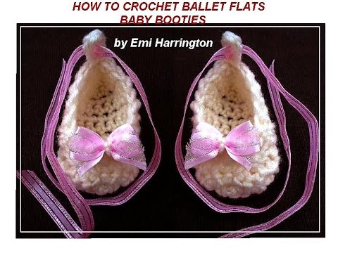 crochet baby ballet slippers