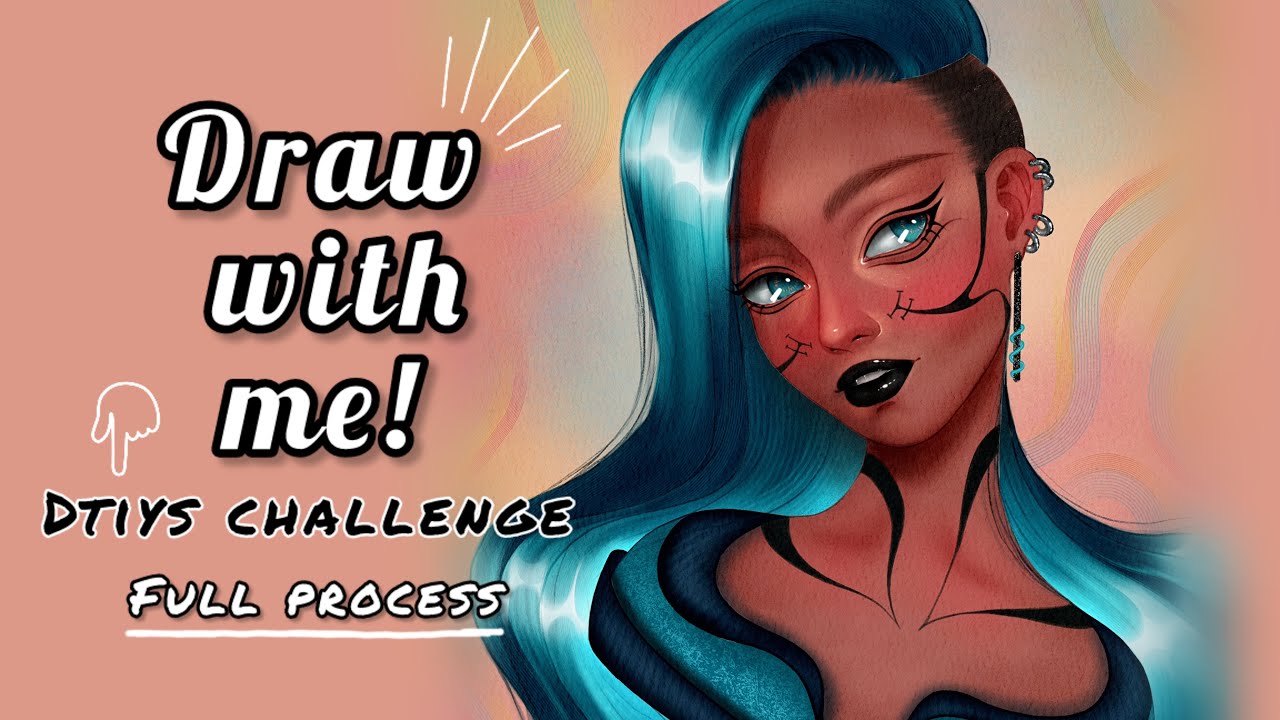 Draw with me | procreate full process step by step |DTIYS challenge ...