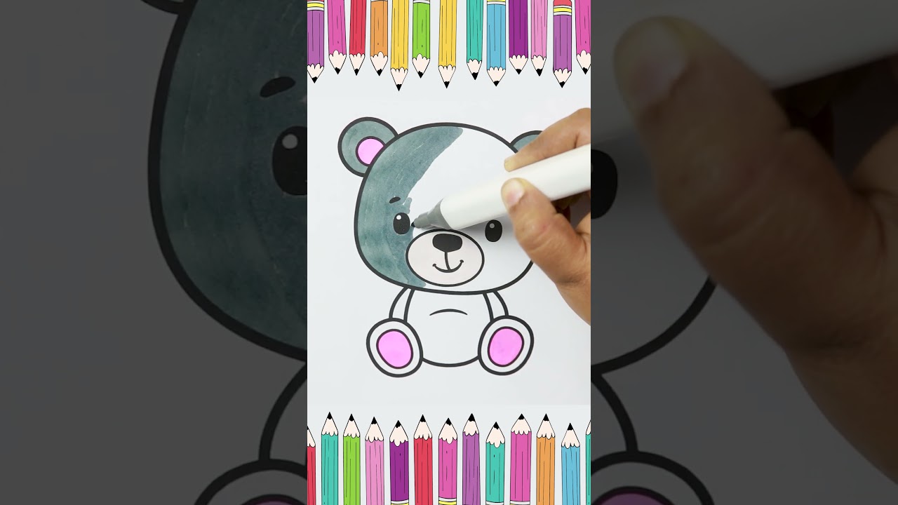 Bear Coloring Pages | Fun and Relaxing Art for Preschoolers And Kids! 
