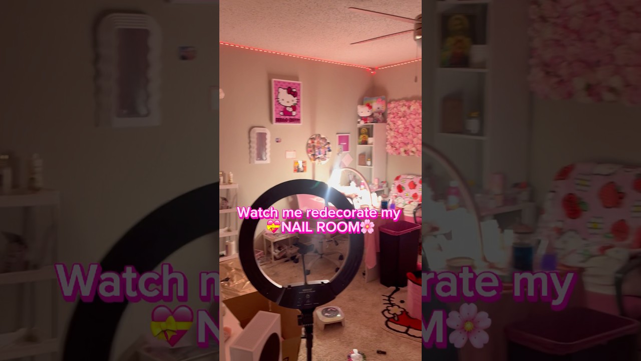 Watch me redecorate my NAIL ROOM🫣. 