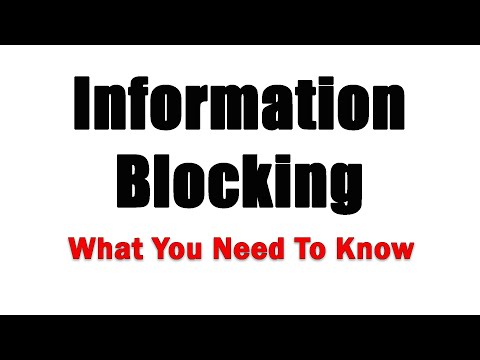 Info Blocking Training Video