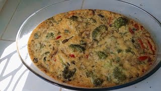 MAPISHI YA MBOGA YA BROCCOLI NA MAYAI//BROCCOLI EGG PIE  WITHOUT CHEESE ?