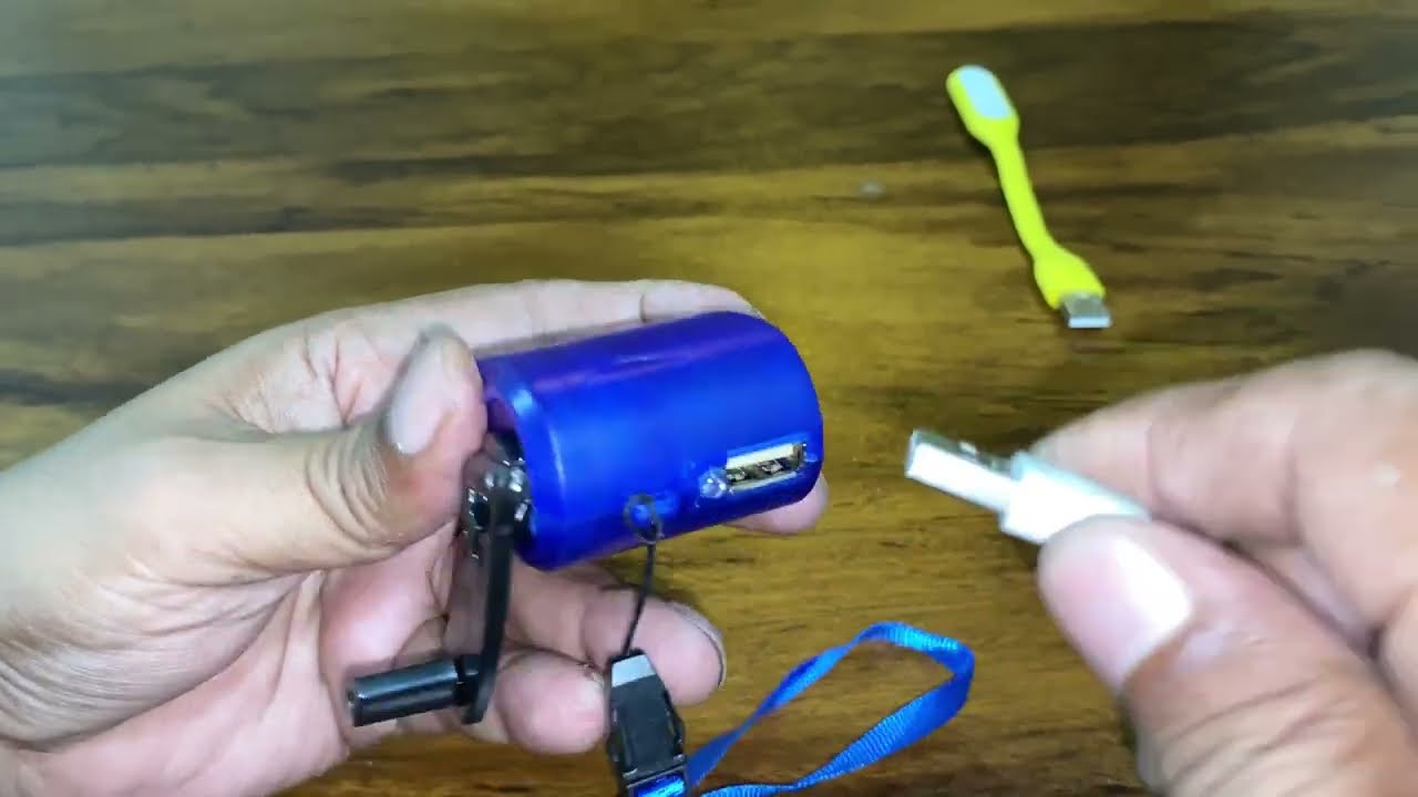 Mobile USB Port Hand Crank Battery Charger Unboxing Review Important